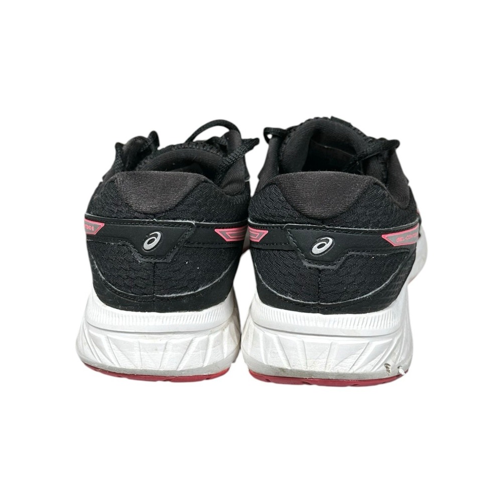 Asics Shoes Womens 6.5 Gel-Contend 6 Running Sneakers Black Mesh Logo 1012A570 - Picture 2 of 11